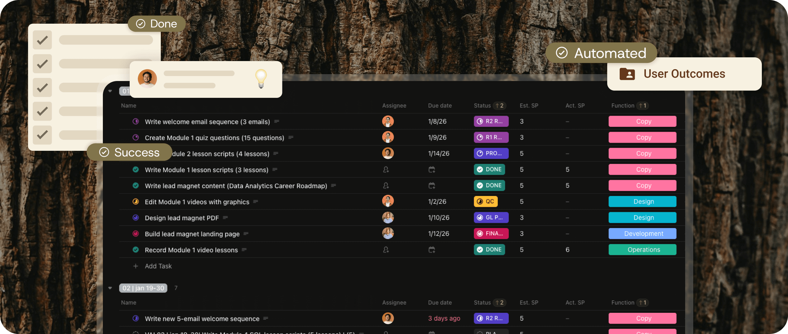 ClarityOS operating system dashboard